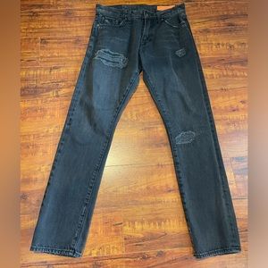 Men’s Jean Shop size 31 black distressed jeans “Mick”